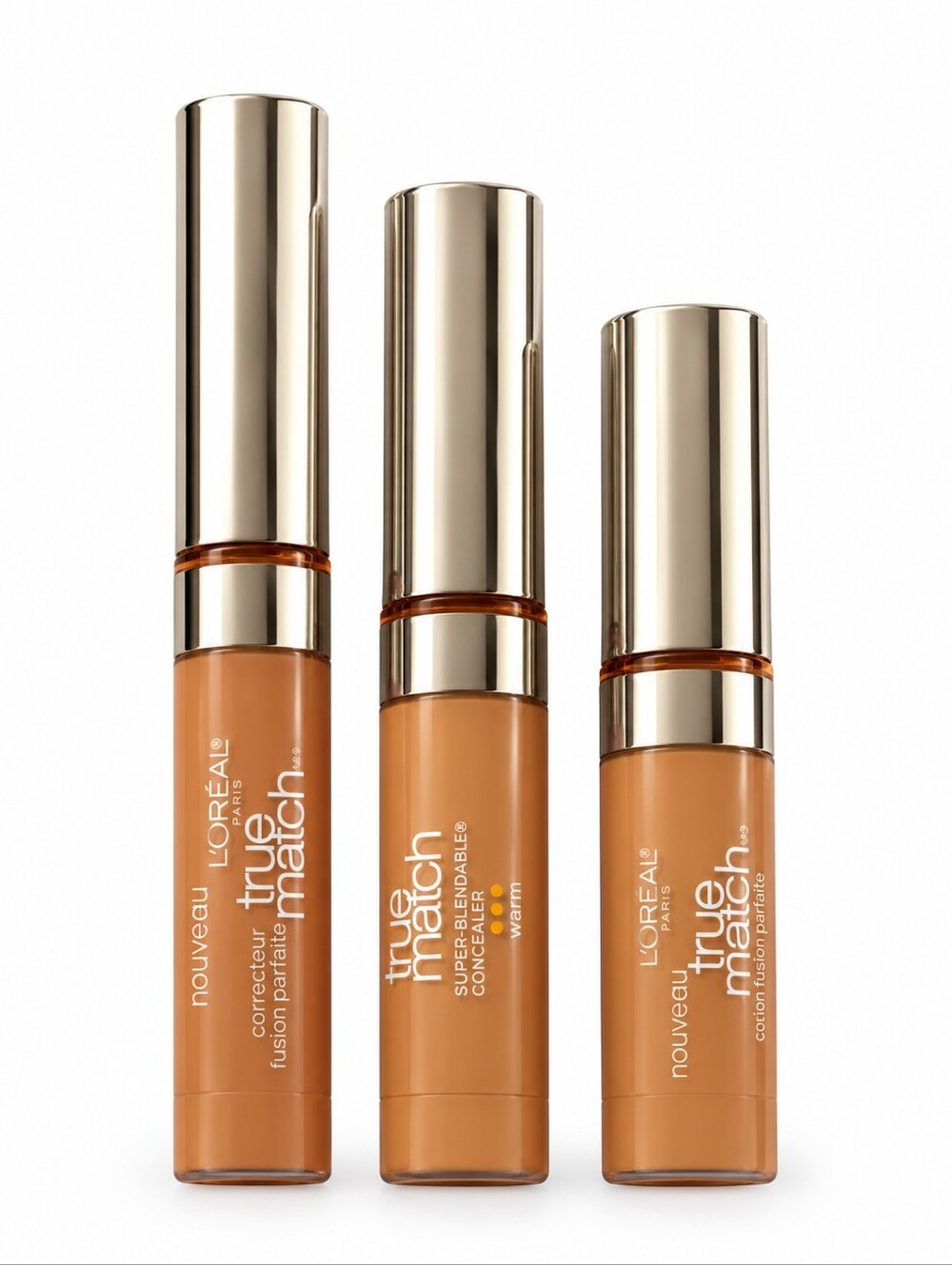 3 x L'Oreal True Match Blendable Concealer, W4-5 Warm Light Medium